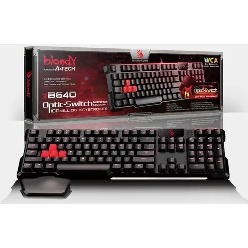Bloody B640 Q Turkish Multimedia USB Backlit Mechanical Player Keyboard