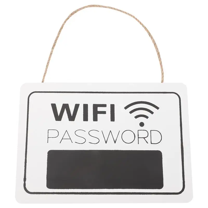 

Hanging Wifi Sign Wifi Password Sign WiFi Password Hanging Board, Wall-Mount Wooden WiFi Sign for Restaurant Shopping Mall Home