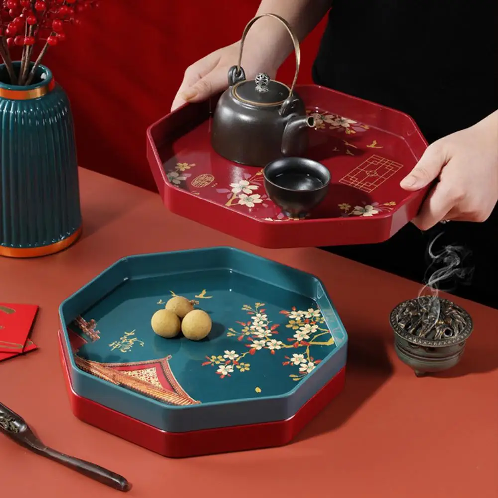 

Useful Tea Tray Multi-purpose Tea Table Serving Tray Convenient Smooth Surface Tea Tray Washable