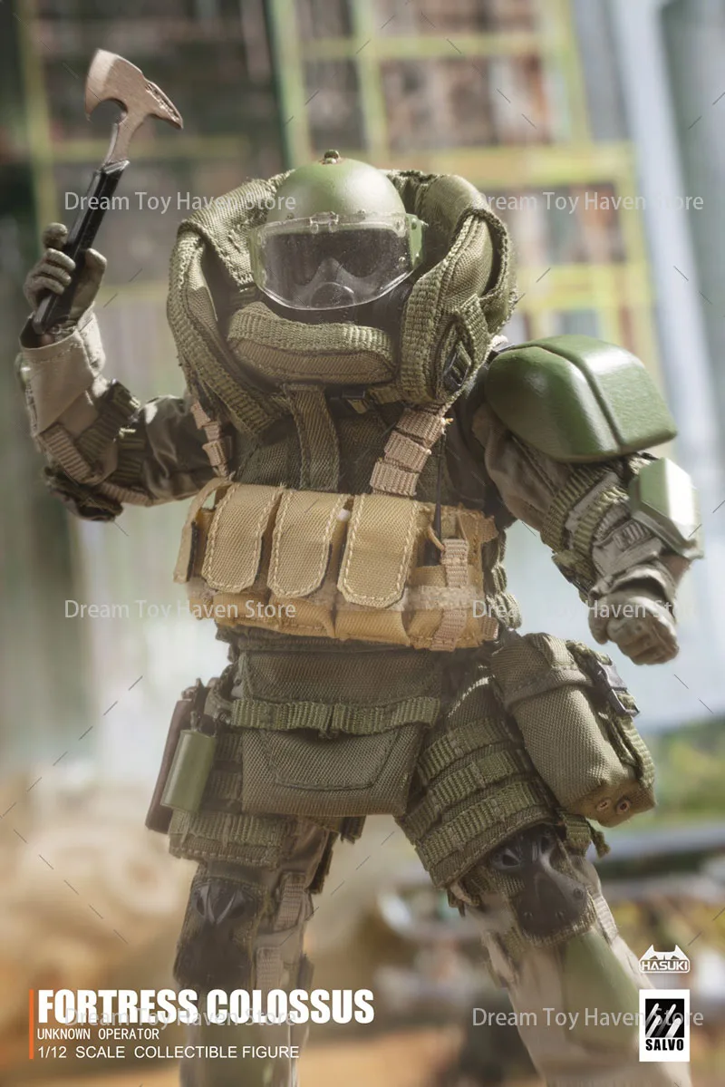 Фото Фигурка HASUKI 1/12 Black Ops NO.2 SA02 SALVO FORTRESS COLOSSUS UNKNOWN OPERATOR, полный комплект, 6 дюймов, модель, игрушка, подарок №2