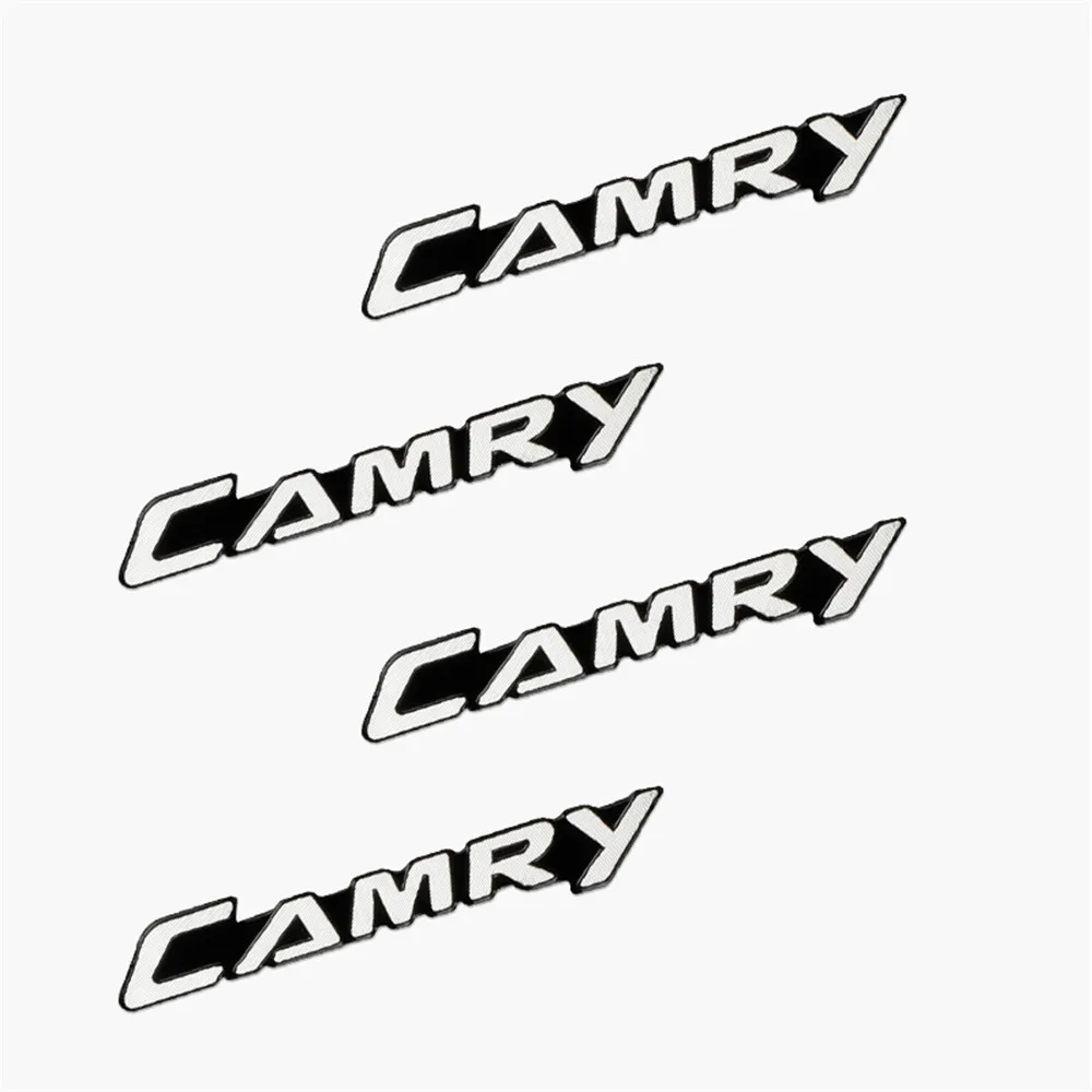 Фото 4 шт. 3D алюминиевый значок стереодинамика, эмблема, наклейка для Toyota camry 40 50 2007 2008 2009 2018, аксессуары для стайлинга автомобилей №2