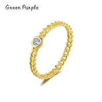 green purple 14k gold exquisite trend chain dating rings for women real 925 sterling silver zircon jewelry 2022 trend j 1112