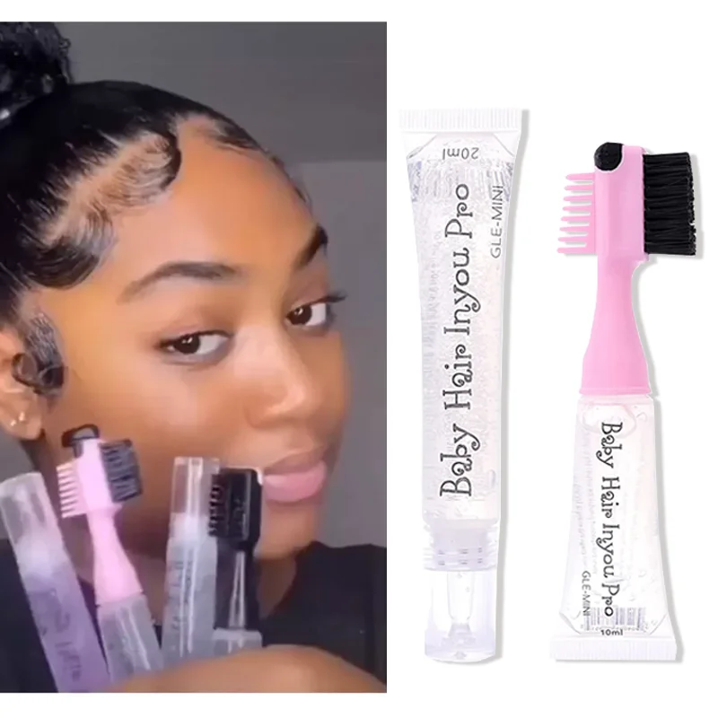 Baby Hair Edge Brush Gel Strong Hold Non Grasso 3 In 1 Baby Hair Edge Inyou Pro Edge Control Brush Con Gel Hair Styling Gel