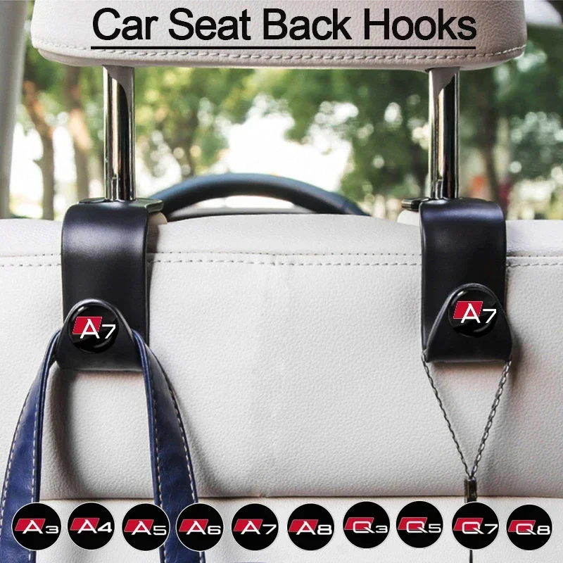 Крючки на подголовник автомобиля из АБС-пластика для Audi A3 A4 A5 A6 A7 A8 A1 A2 Q2 Q3 Q4 Q5 Q6 Q7 Q8