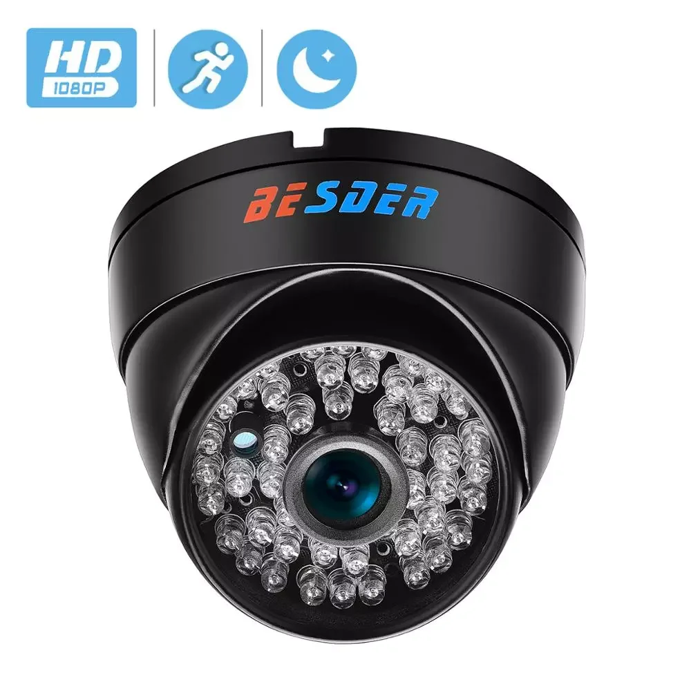 IP-камера BESDER широкоугольная 2 8 мм антивандальная 1080P 48 светодиодов |