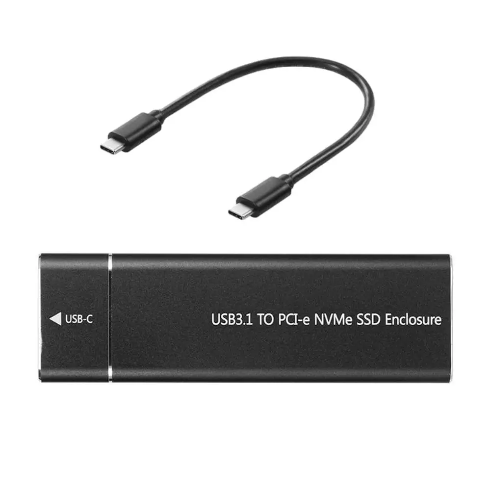 Алюминиевый корпус M.2 Nvme для Ssd-накопителя Usb C 3 1 Gen2 10 Гбит/с Pcie внешний 2230/2242/2260/2280 M2
