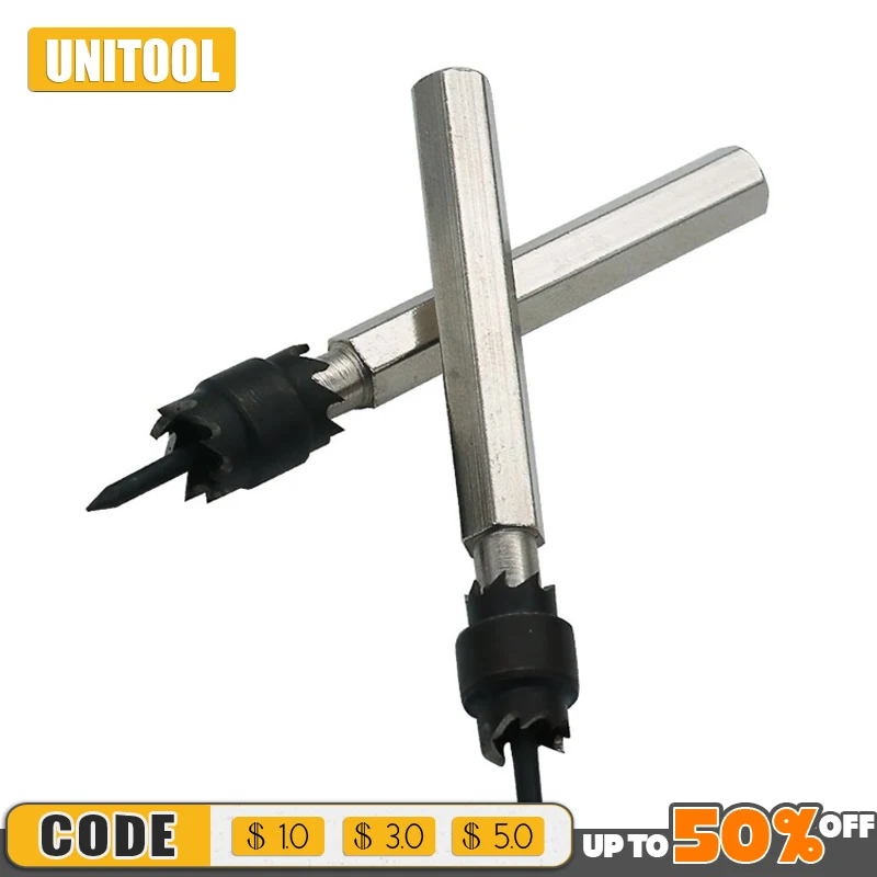 

3/8 5/16'' Spot Weld Drill Bit 6542 HSS Double-sided Rotary Spot Welding Cutter Metal Hole Drill Center Drill Bit Saw Hex Handle