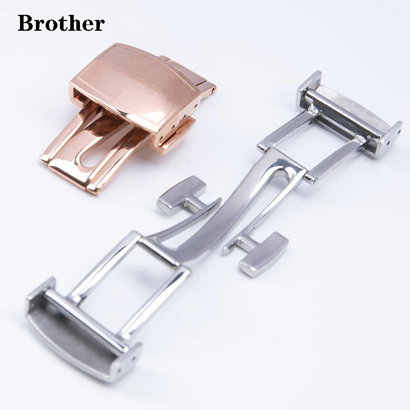 

316L Stainless Steel Watch Buckle for Patek Philippe Silicone 5164A 5167A 5168A Aquanaut Folding Clasp Watch Strap 18mm