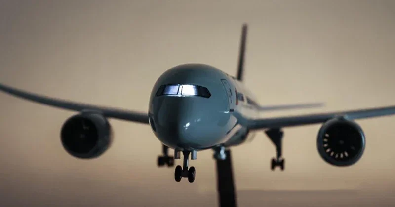 Масштаб 1/130 47 см Самолет Boeing B787 Dreamliner Американский авиакомпания Модель W Свет и