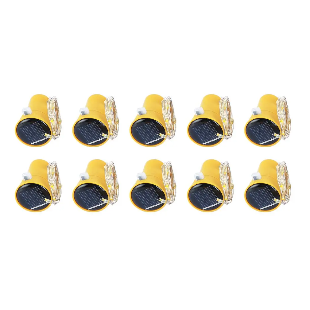 

Cork Shaped LED String Lights 10 LED 10 PCS Solar Powered Wine Bottle Stopper Party Xmas Lamp Garden Yard Decorative Lamp