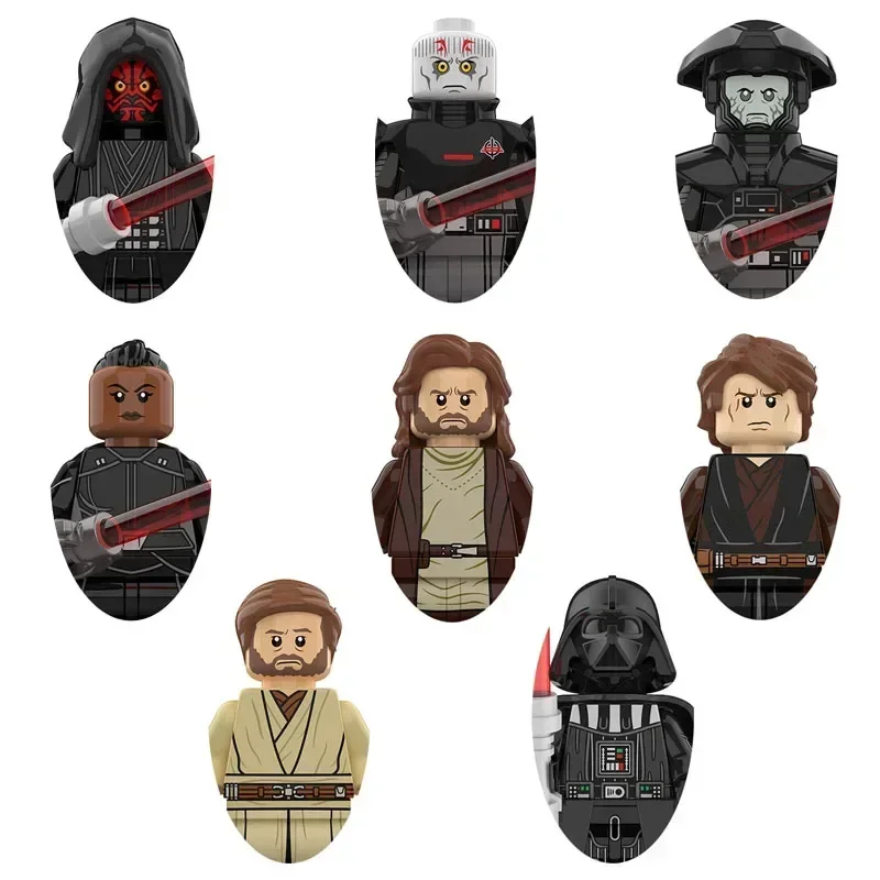 

KT1059 XP451-XP458 Оби-Вань мини-робот фигурка игрушечные кирпичи Дарт maul сборная кукла строительные блоки подарок на день рождения для мальчика