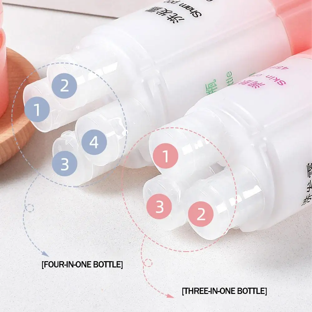60 мл раздельная бутылка для шампуня геля душа силиконовая хранения герметичные