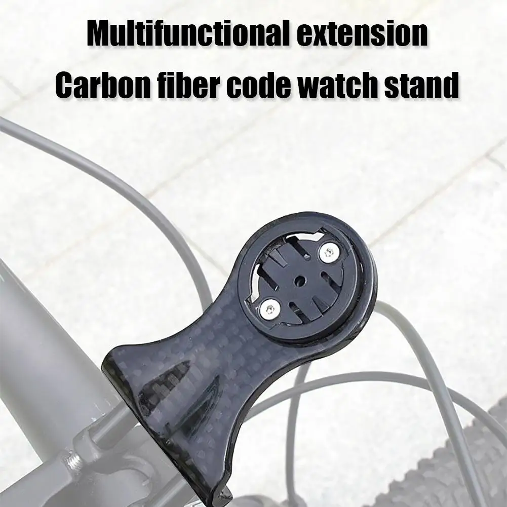 

693 Cycling Speedometer Bracket Carbon Fiber Sports Camera Rack Holder Compatible for Garmin Walker Blackbird Igps Bryton