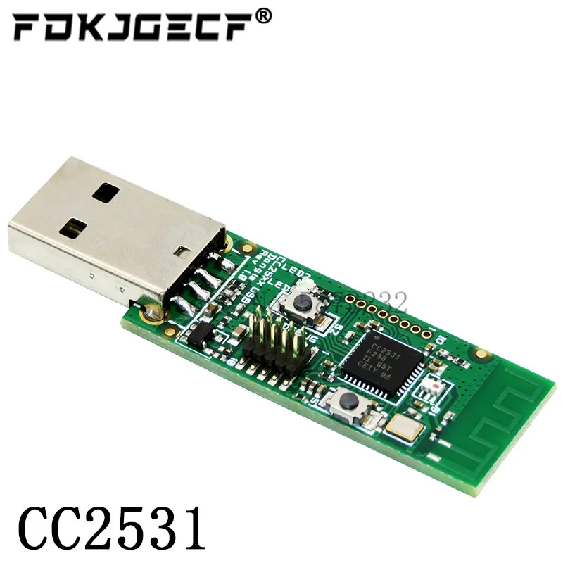 Фото CC-отладчик CC2531 Zigbee CC2540 Sniffer Беспроводной Bluetooth 4.0 Dongle Плата захвата USB-модуль программатора Кабель загрузки №3