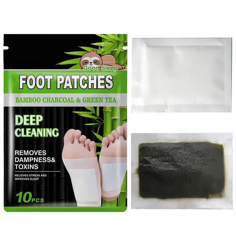 

Накладки для ног из бамбукового угля, прокладки для стоп с сильным клеем, натуральные ингредиенты для сохранения здоровья, зеленый чай