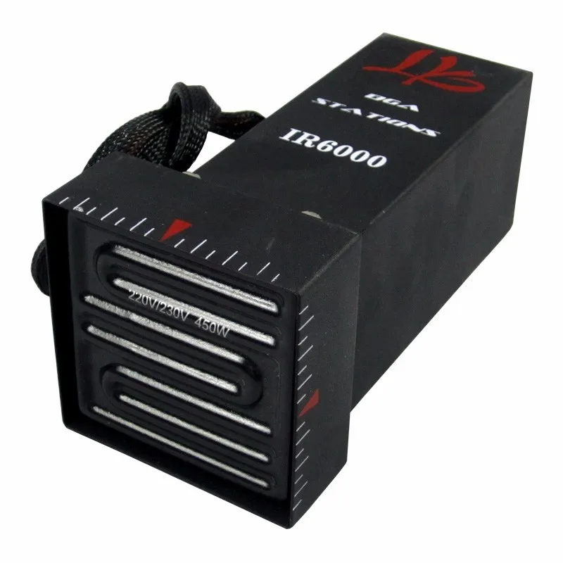 

Infrared Upper Heater Top Head Built-in 450W Ceramic Plate for LY IR6000 BGA Rework Station with Cooling Fan 7 Pins Connector