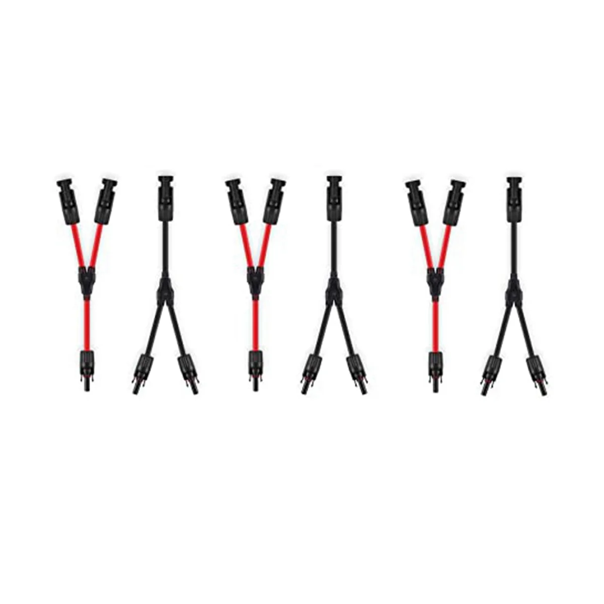 

4 mm² Solar Cable Y-Distributor 3 Pair,1Y2 Solar Panel Y Plug 12AWG Y Plug Photovoltaic Cable Y Plug,1Y2 Plug