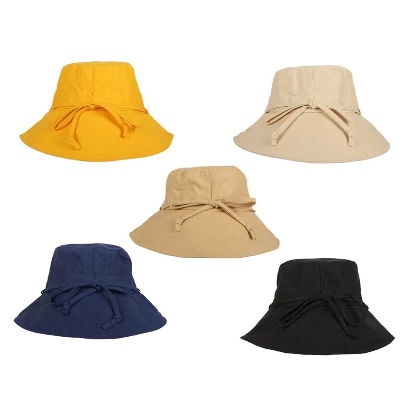 

Wide Wired Brim Sun Hat Bucket Lightweight Large Brimmed Beach Hat for Women Men Outdoor Activities Fishing Drop Shipping