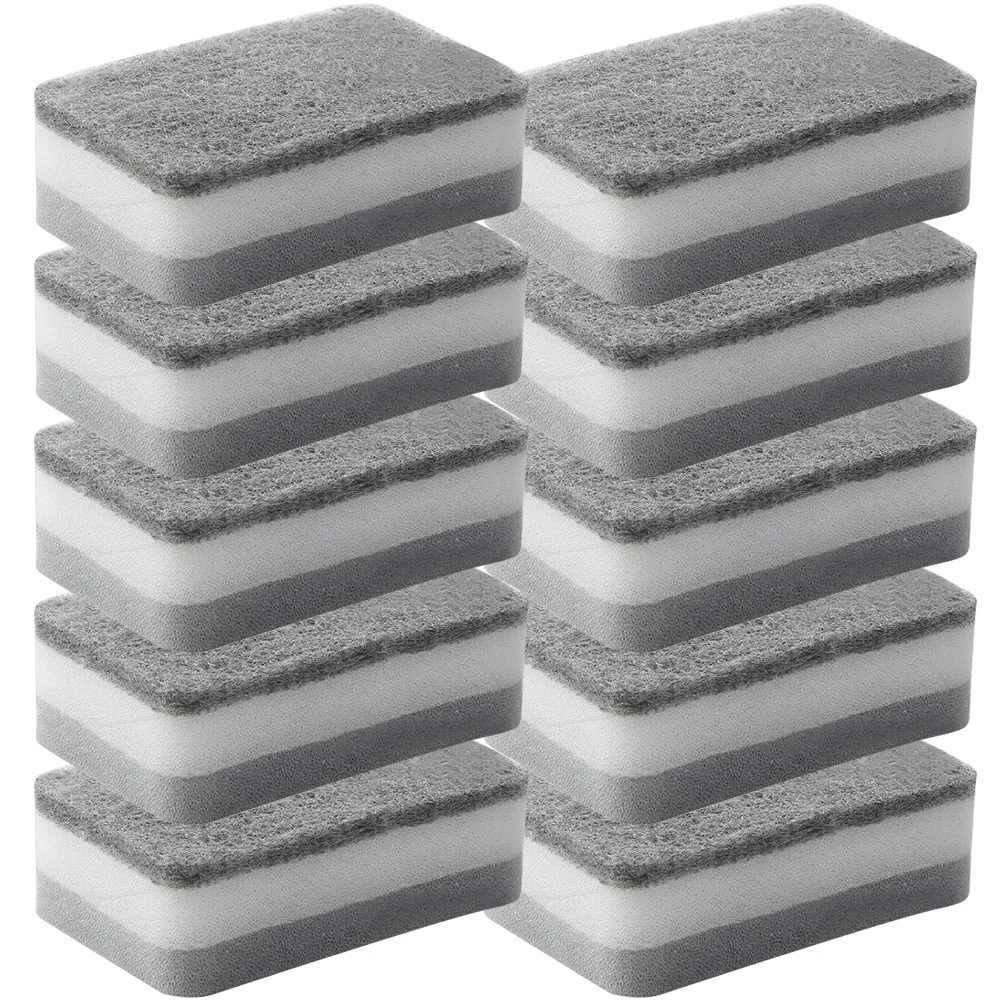

10 Pcs Sponge Scouring Pad Dish Kitchen Cleaning Tools Sponges Washing Dishes Multi Purpose Cleaner Scrub Multi-use Oven Small