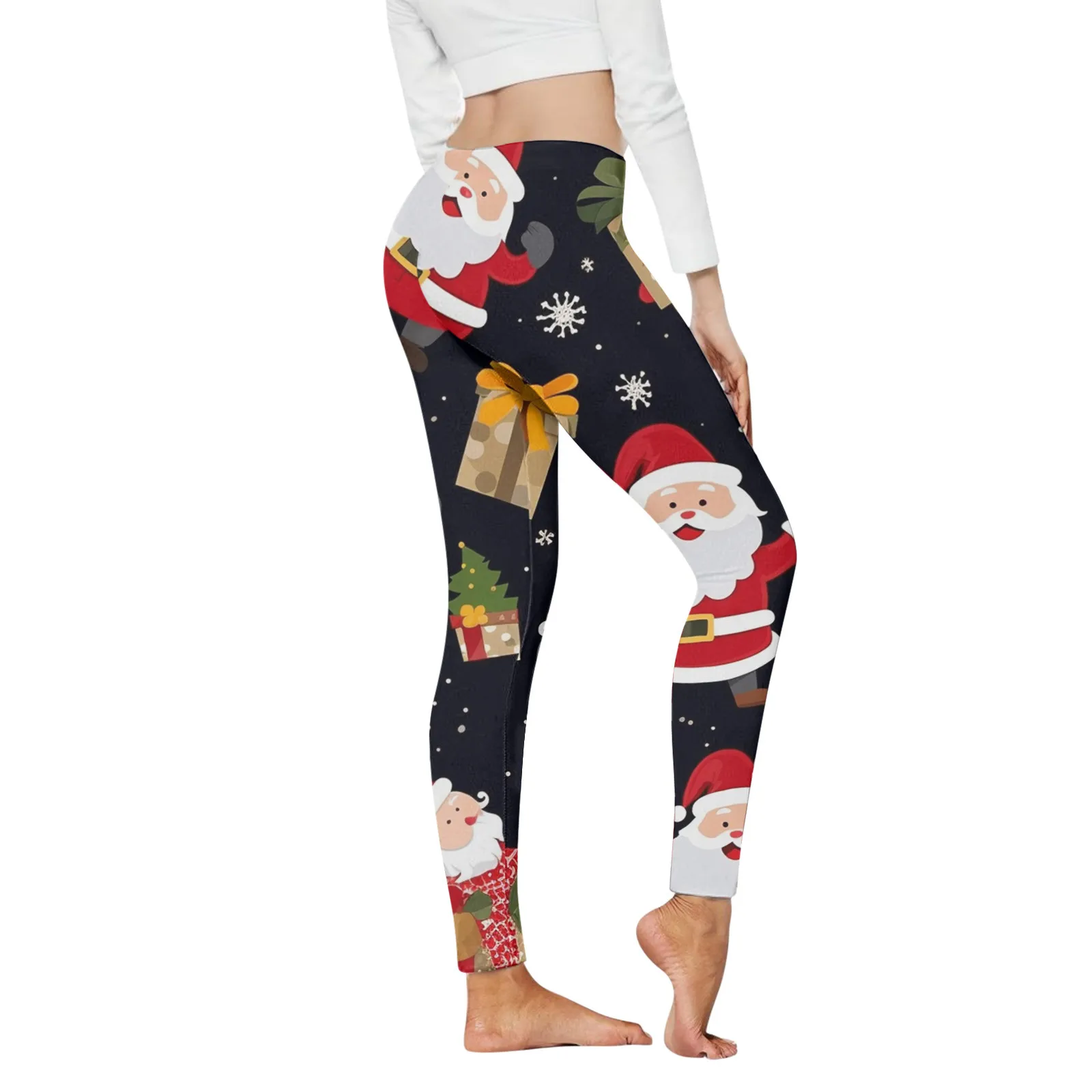 

Christmas Print Tights Women Leggings Yoga Sport Leggings High Waisted Leggings Running Gym Leggings Tights Women Pants Sport