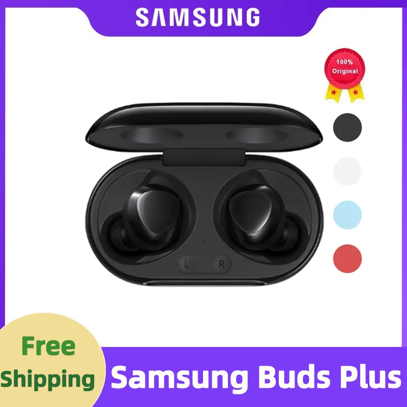 

Original Samsung Galaxy Buds Plus Wireless Bluetooth Headset Sm-r175 Waterproof Touch Sports Smart Fast Charging