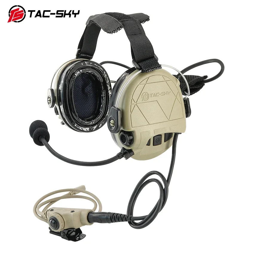 TS TAC-SKY TAC-302 Тактическая защита ушей с задней повязкой на голову электронная