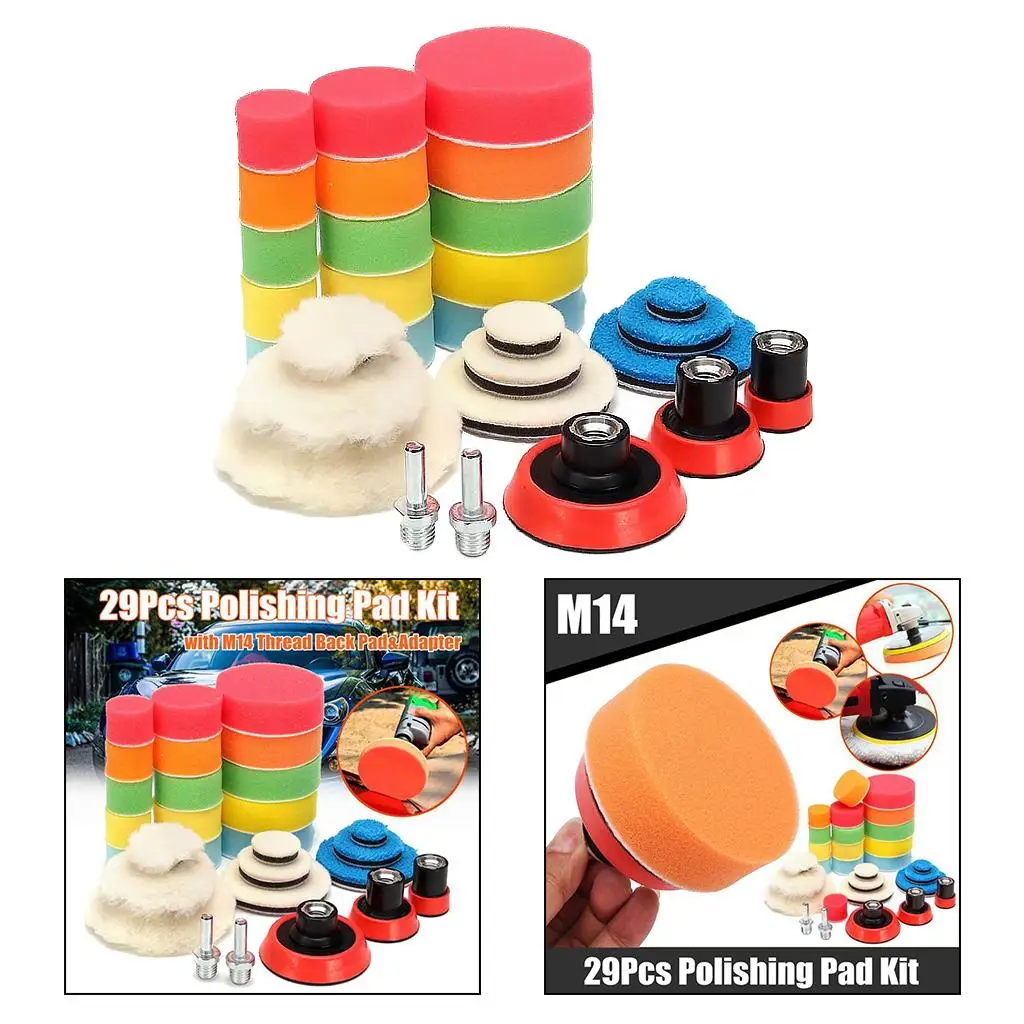

Car Polishing Pads Kit Buffing Pad Drill Buffing Kit for Detail Polishing