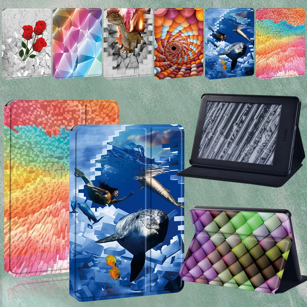 

Tablet Cover for Amazon Kindle Paperwhite 1 5th/2 6th/3 7th/4 10th/ Kindle 8th/Kindle 10th Scratch Resistant Case + Stylus