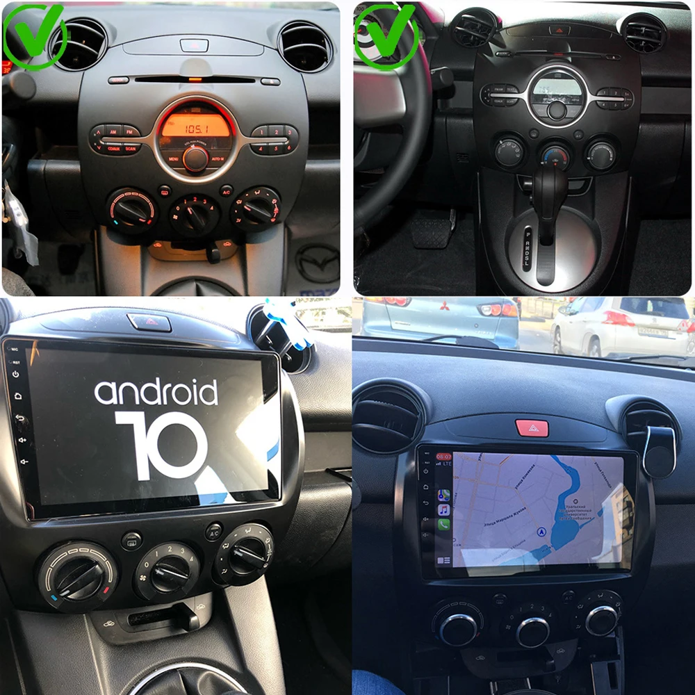 Car Android Radio Multimedia Player For MAZDA 2 Mazda2 2007 2008 2009 2010 2011 2012 2013 2014 GPS Navi 2din din Autoradio |