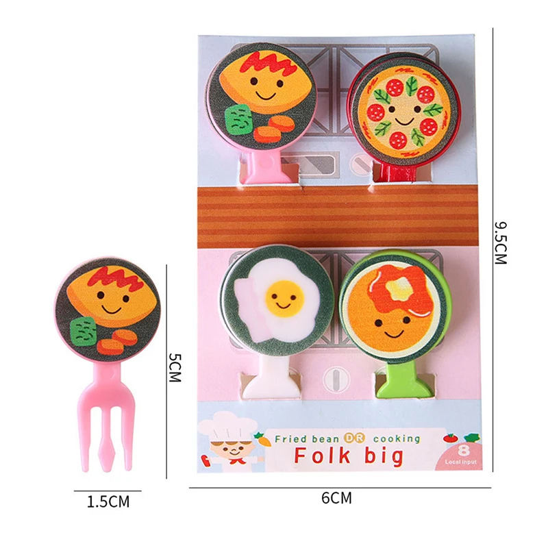 

24/8/6Pcs/set Bento Vegetable Crockery Cute Mini Toddler Children Fruit Forks Toothpicks Kids Food Picks Cartoon Animal Fruit Fo