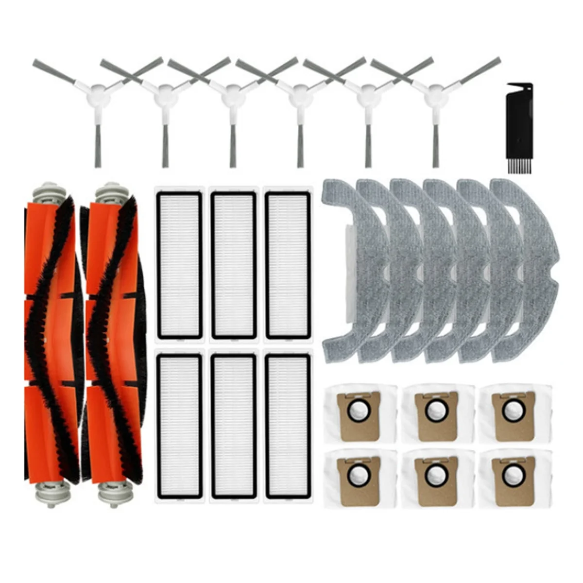 Набор аксессуаров для робота-пылесоса Bot D9 Plus основная боковая щетка тряпка