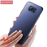 rzants for xiaomi poco x3 nfc x3 pro simple phone case uu thinmatte ultra thin translucent color buttons phone casing