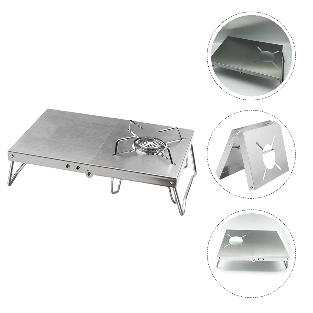 

Stove Stand Burner Pot Portable Outdoor Rack Camping Free Folding Shelf Propane Standing Heavy Gas Duty Cooker Backpacking Camp
