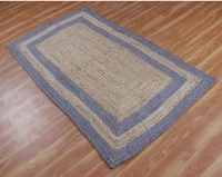 runner rug 100 natural jute carpet handmade braided style carpet reversible rustic area rug vintage purple decorative stripes