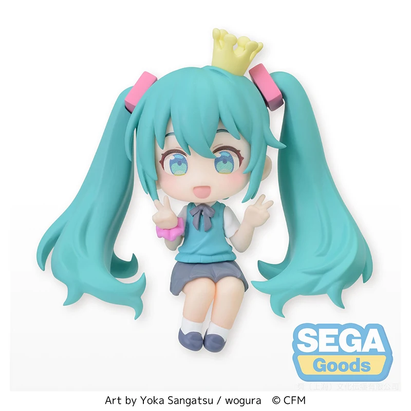 Подлинная SEGA VOCALOID Hatsune Miku 16-летие бобье глаз мини-фигурка ручной работы в стиле