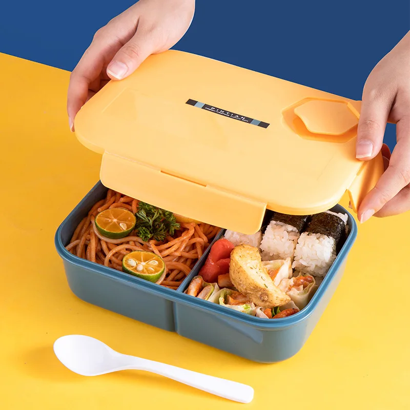 

Portable plastic lunch box sealed refrigerator refrigerated fresh-keeping box student office worker lunch microwave oven