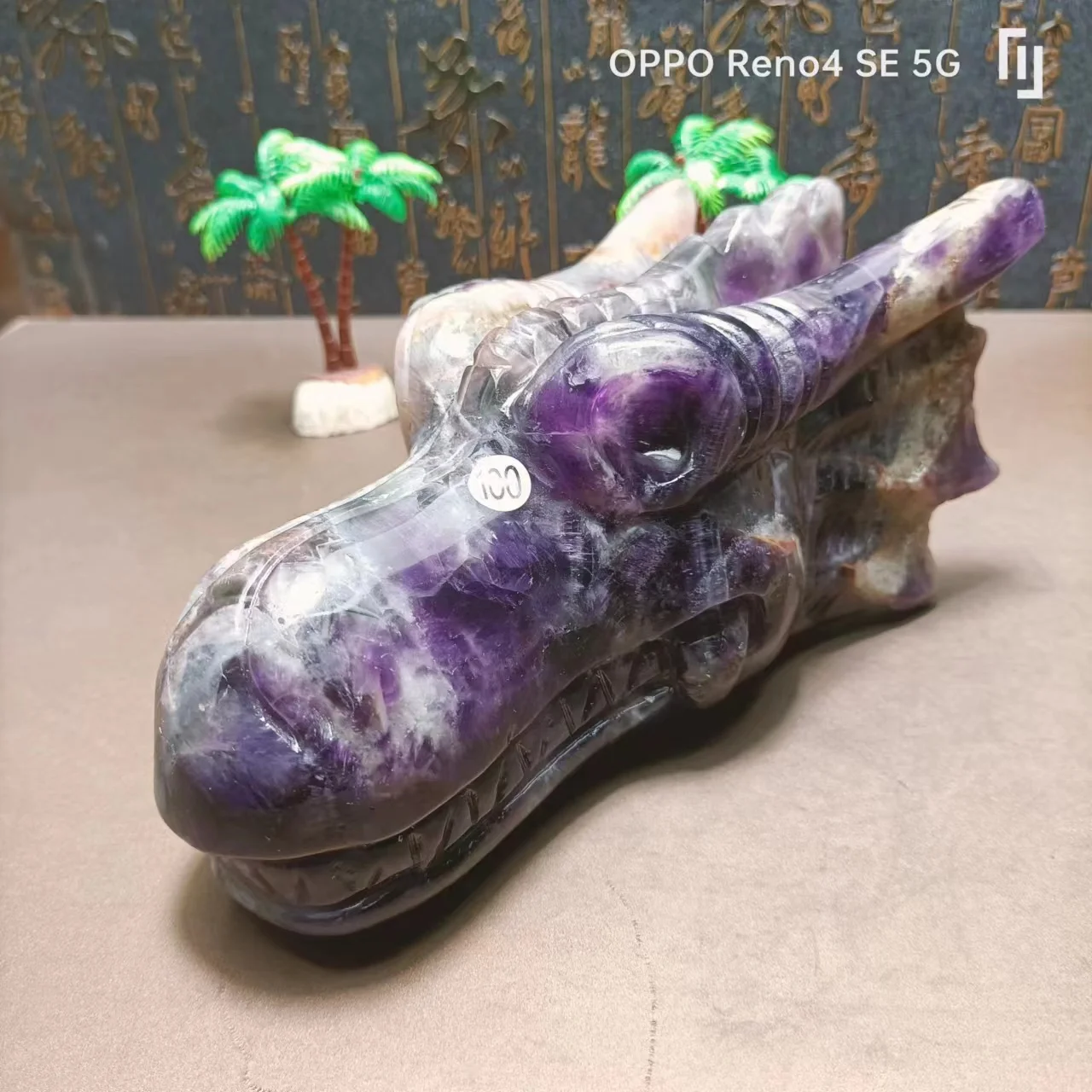 2145 г натуральный кварцевый кристалл энергия мечта аметист резной рейки кран