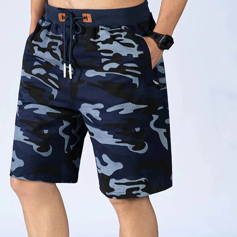 

New Summer Shorts Men Cotton Casual Trousers Camouflage Masculino Fashion Beach Shorts Zipper Pockets