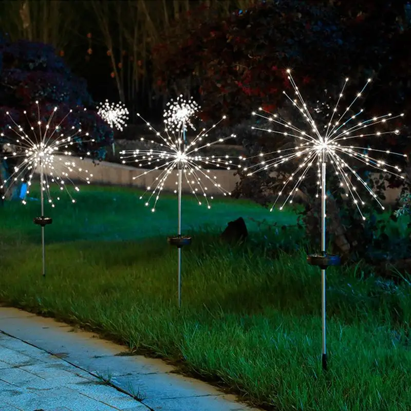 

Outdoor Firefly Garden Light Solar Powered Firework Lights With Solar Panels Outside Firefly Lights For Yard Patio Pathway