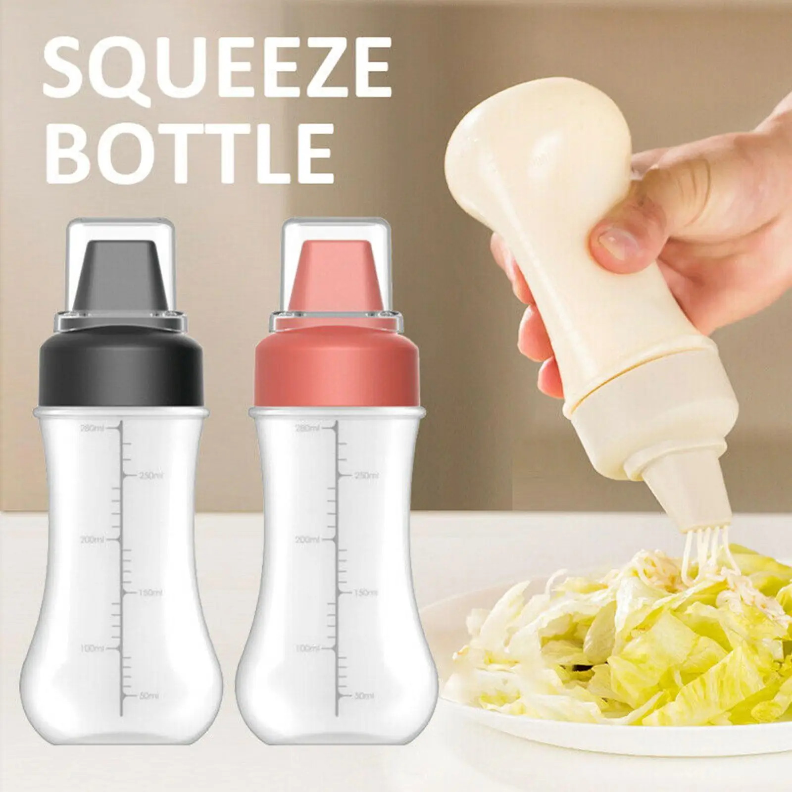 

Sauce Squeeze Bottle Porous Condiment Squeeze Bottle Refillable Condiment 5 Hole Container With Lid Syrup Spray Sauce Dispenser