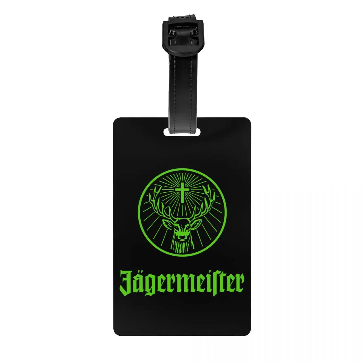 

Custom Jagermeister Luggage Tag With Name Card Privacy Cover ID Label for Travel Bag Suitcase