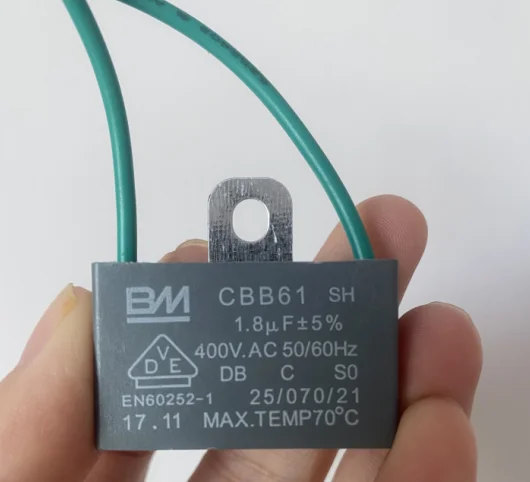 1 шт. модель CBB61 внешний Электрический вентилятор 8 мкФ 400 В