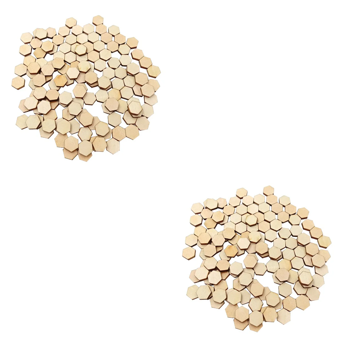 

200 PCS Hexagon Shape Wood for DIY Craft Wooden Embellishments Crafts for DIY DIY Crafts Slices Honeycomb Wood Pieces