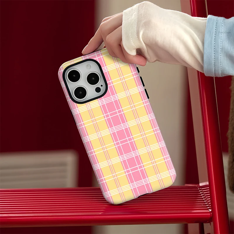 Магнитный чехол Fcicicase 2-в-1 для iPhone 17 Air 16 15 14 13 11 12 Pro Max Plus с акриловым сетчатым узором, совместимый с MagSafe (art.: 3920dc48fa50b) - 3920dc48fa50b