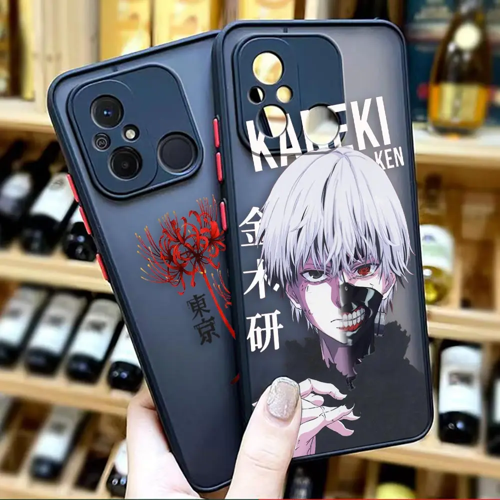 

Matte Case for Redmi A1 K50 K40 K30 K20 10X 10C 10 9C 9T 9A 9 8 7 PRO Case Funda Shell Cover Japan Anime Tokyo Ghoul Kaneki Ken