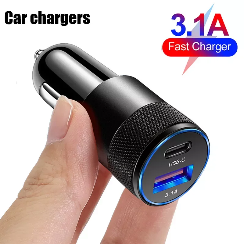 

Car Charger USB Type C Fast Charging Car Phone Adapter 13 12 Quick Charge 3.0