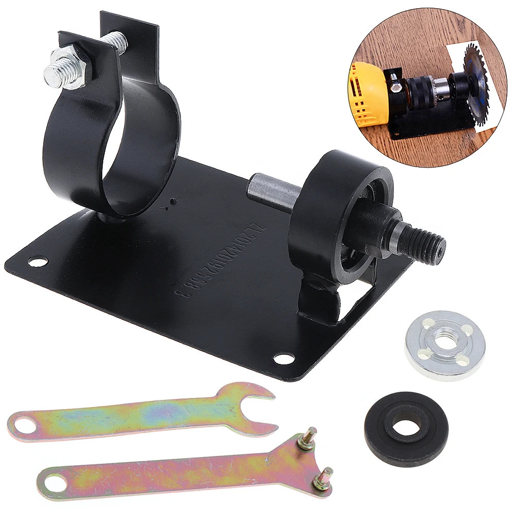 

13mm Electric Drill Cutting Seat Stand Holder Set with 2 Wrenchs and 2 Gaskets Power Tool Accessories for Polishing Grinding
