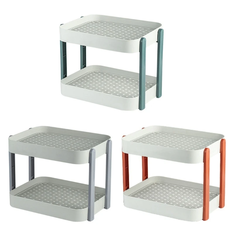 

Кухонный Органайзер, поднос для хранения чашек, двойной стеллаж для слива фруктов и овощей, сушилка для мытья, тарелка A0KF