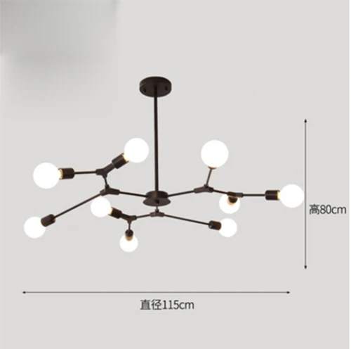 

Современная светодиодный ная люстра, украшение для гостиной, спальни, ресторана, лампа для кабинета, лампа с молекулярной формулой