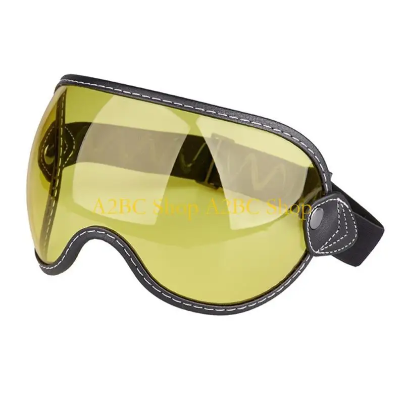 Фото A2BC ветрозащитные мотоциклетные очки с пузырьковым щитком и широким обзором для любителей гонок на дальние расстояния, четкая №3